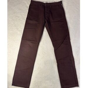 Levi's 505 Brown‎ Corduroy Pants Size 31x32 Straight Fit Mens Casual